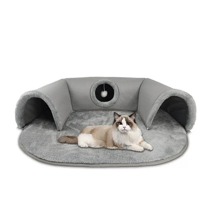 CozyPlaid Tunnel: Play, Hide & Stay Warm!